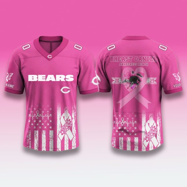 Chicago Bears Breast Cancer Awareness Month 2025 Jersey