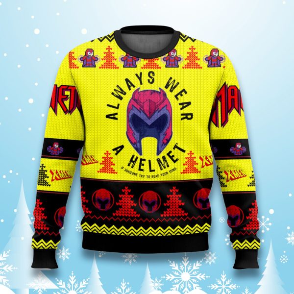 Classic Magneto X men 97 Ugly Christmas Sweater