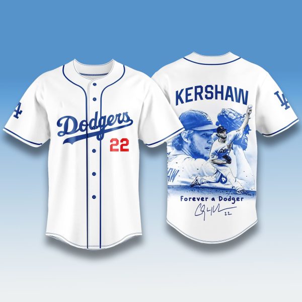 Clayton Kershaw 22 Legend Forever a Dodger Jersey 1