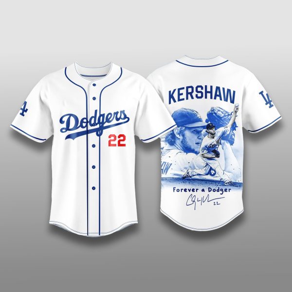 Clayton Kershaw 22 Legend Forever a Dodger Jersey