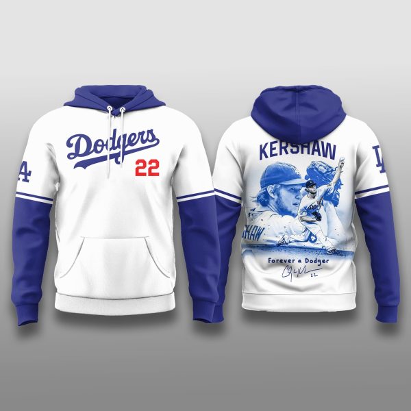 Clayton Kershaw Forever a Dodgers Hoodie 1