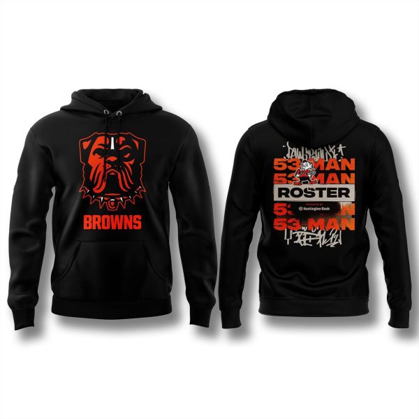 Cleveland Browns 53 Man Roster 2025 Hoodie 1