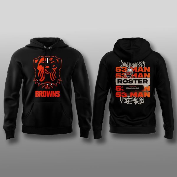 Cleveland Browns 53 Man Roster 2025 Hoodie