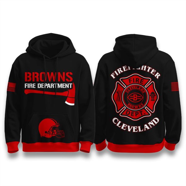 Cleveland Browns Firefighter Appreciation 2025 Hoodie 1