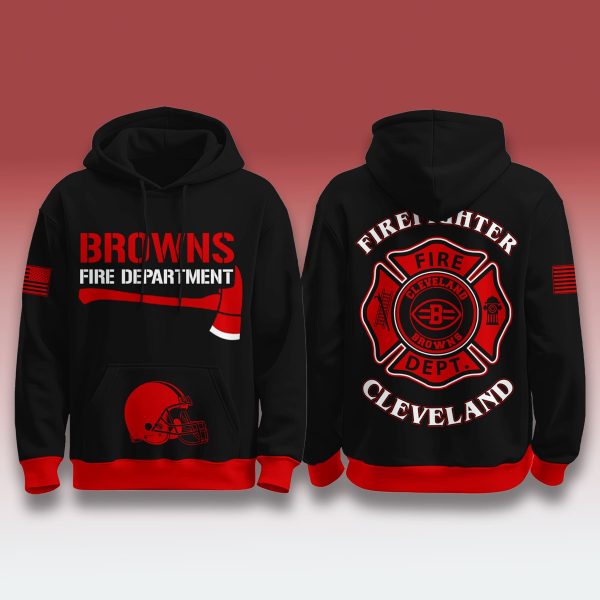 Cleveland Browns Firefighter Appreciation 2025 Hoodie