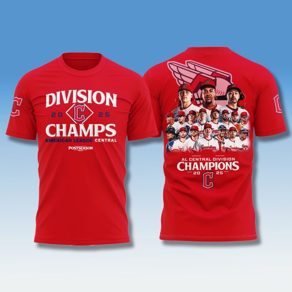 Cleveland Guardians 2025 AL Central Division Champions Shirt 1
