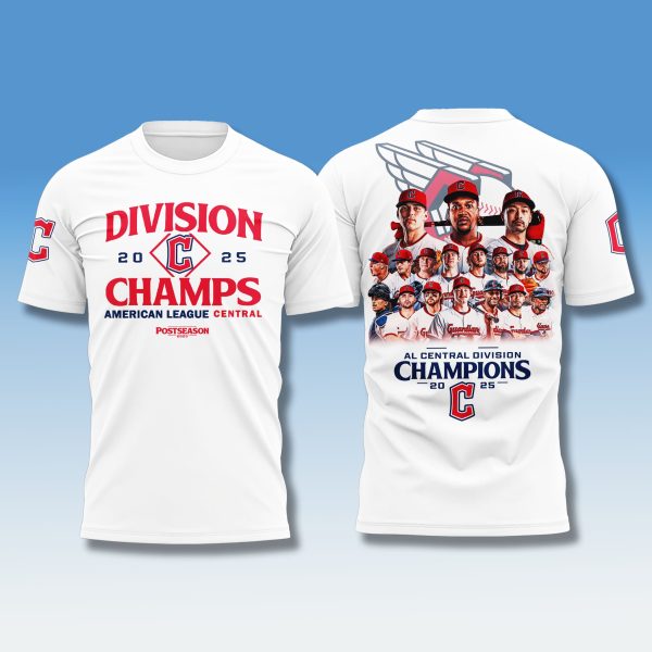 Cleveland Guardians 2025 AL Central Division Champions Shirt 2
