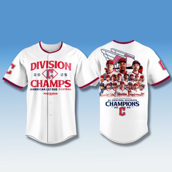 Cleveland Guardians AL Central Champions Jersey 2025 2