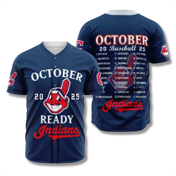 Cleveland Indians October Baseball 2025 Jersey 1