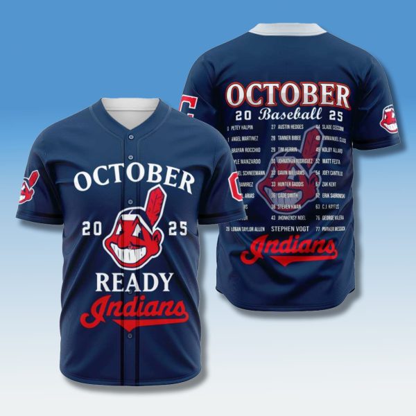 Cleveland Indians October Baseball 2025 Jersey
