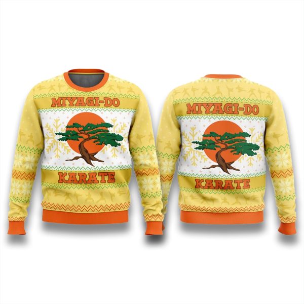 Cobra Kai Miyagi Do Faux Christmas Ugly Sweater 1