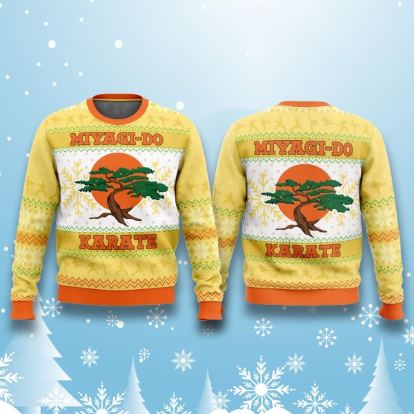 Cobra Kai Miyagi Do Faux Christmas Ugly Sweater 2