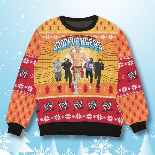 Cody Avengers Cody Rhodes WWE Ugly Christmas Sweater 1