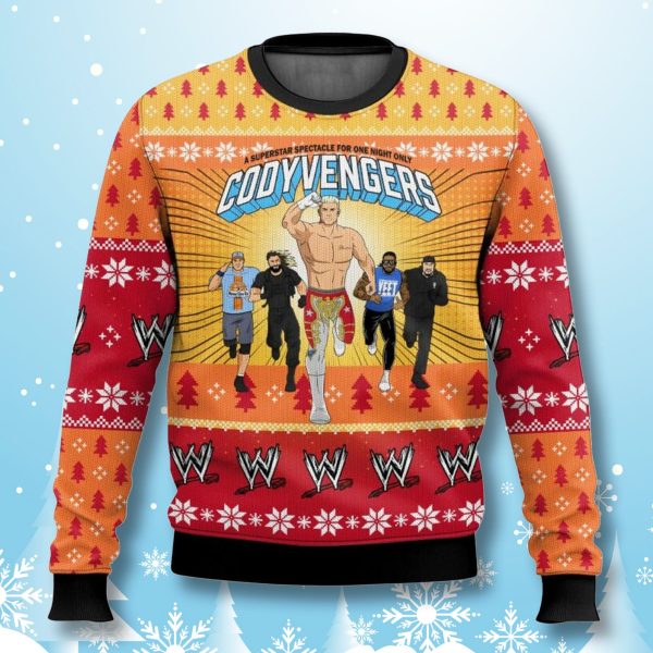Cody Avengers Cody Rhodes WWE Ugly Christmas Sweater 2