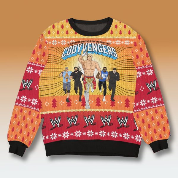 Cody Avengers Cody Rhodes WWE Ugly Christmas Sweater