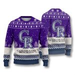 Colorado Rockies Vintage Ugly Christmas Sweater