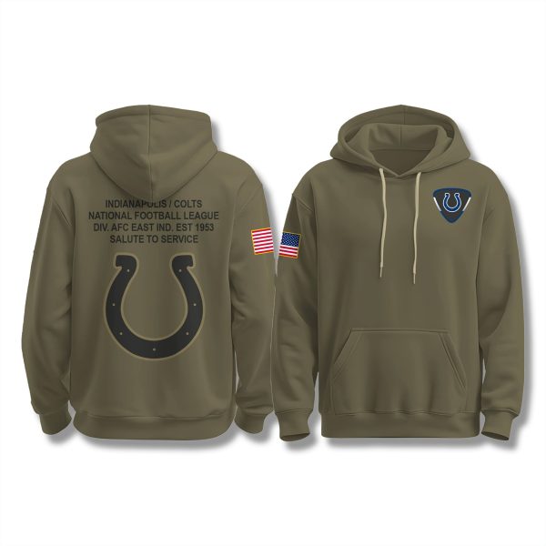 Colts Salute To Service Army Hoodie 2025 1