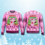 Courage The Cowardly Dog Pink Ugly Christmas Sweater