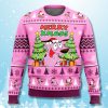 Courage The Cowardly Dog Pink Ugly Christmas Sweater