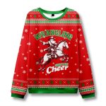 Cowboy Santa Wrangling Christmas Cheer Ugly Sweater