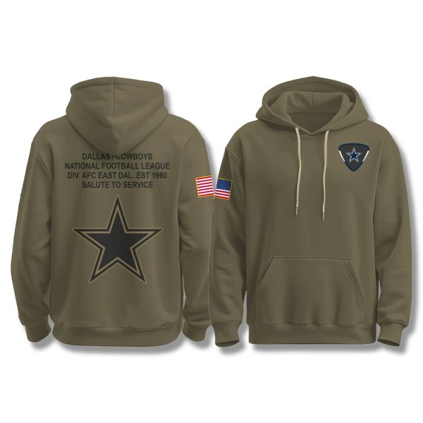 Cowboys Salute To Service 2025 Military Hoodie 1