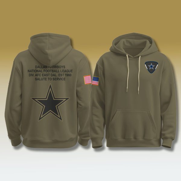 Cowboys Salute To Service 2025 Military Hoodie