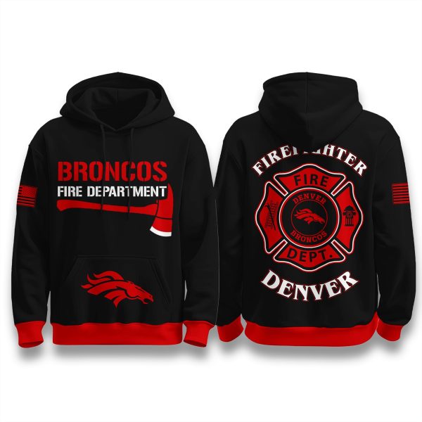 Denver Broncos Firefighter Appreciation 2025 Hoodie