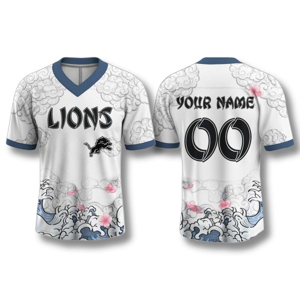 Detroit Lions Japan Wave Custom Jersey 1