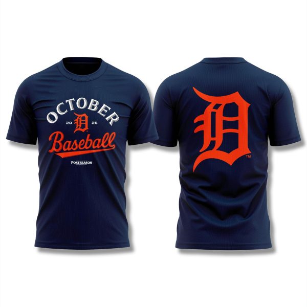 Detroit Tigers October Baseball 2025 Shirt