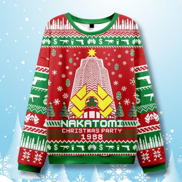 Die Hard Nakatomi Corporation Ugly Christmas Sweater