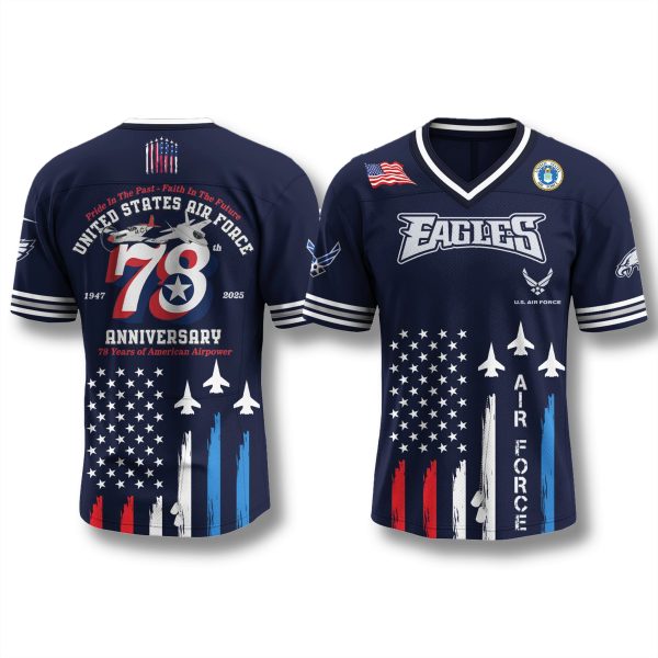 Eagles x US Air Force 78th Birthday Jersey 2025