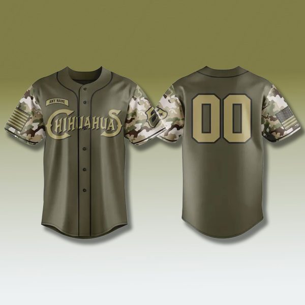 El Paso Chihuahuas Salute to Service 2025 Jersey 2
