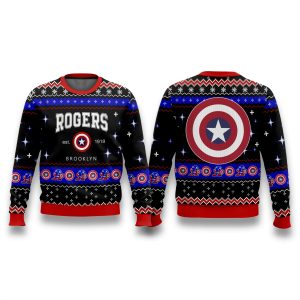Marvel Captain America Steve Rogers Ugly Christmas Sweater 1