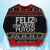 Feliz Navidad Putos Skulls Ugly Christmas Sweater