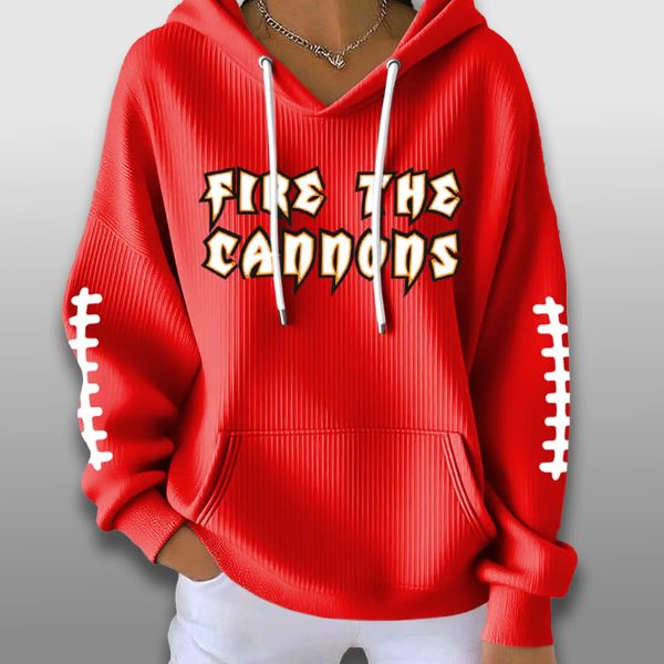 Fire the Cannons Buccaneers Waffle Hoodie 1