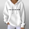 Freedom Charlie Kirk Waffle Hoodie 1