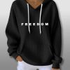 Freedom Charlie Kirk Waffle Hoodie