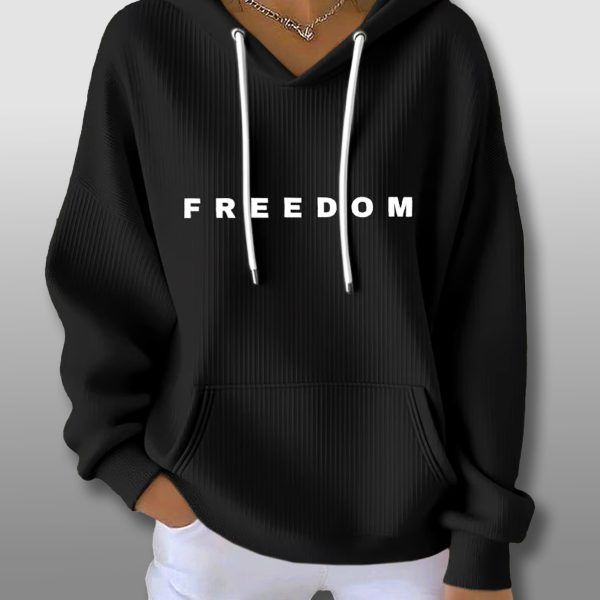 Freedom Charlie Kirk Waffle Hoodie