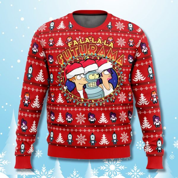 Futurama Fa La La La Christmas Ugly Sweater