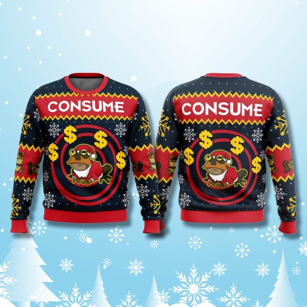 Futurama Hypnotoad Consume Christmas Ugly Sweater 1