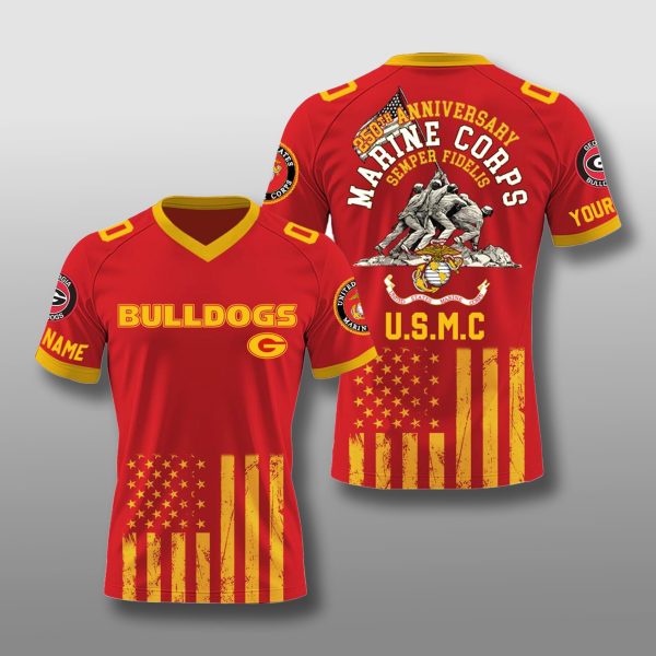 Georgia Bulldogs x US Marine Corps 250th Anniversary Jersey 1