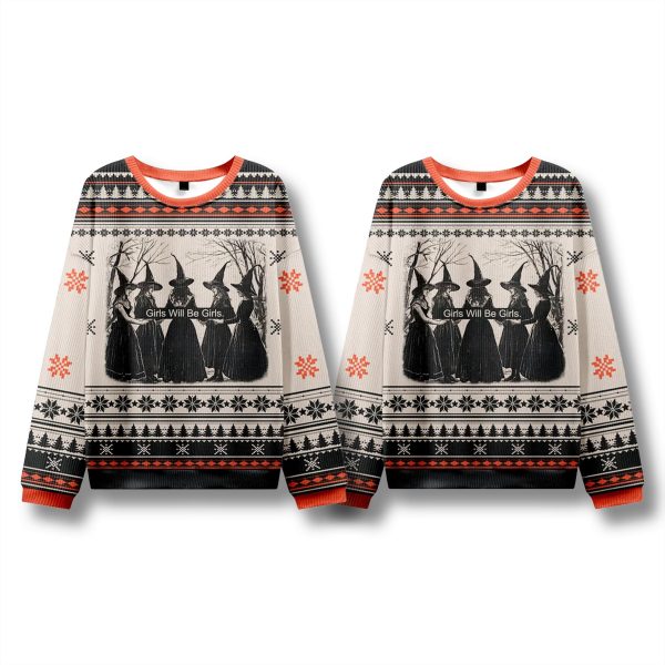 Girls Will Be Girls Ugly Christmas Sweater 2