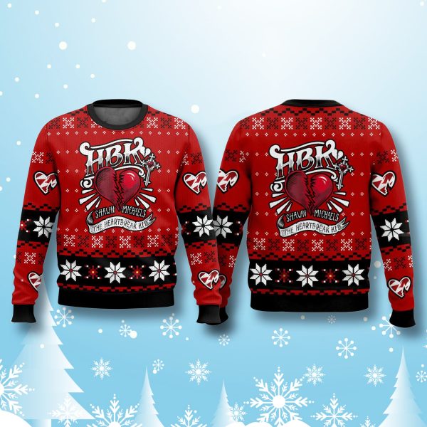 HBK Shawn Michaels The Heartbreak Kid Ugly Christmas Sweater 1