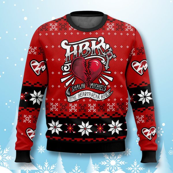 HBK Shawn Michaels The Heartbreak Kid Ugly Christmas Sweater