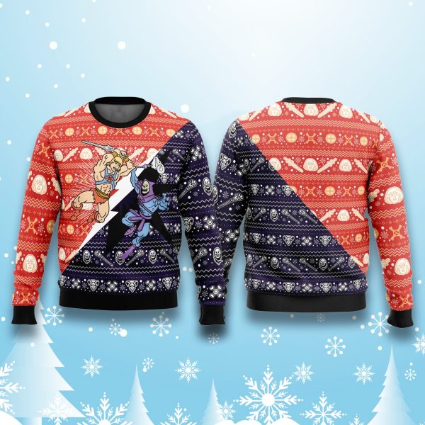 He man vs Skeletor Christmas Ugly Sweater 2