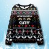 Homophobia Is Gay LGBTQ Ugly Christmas Sweater 1