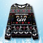 Homophobia Is Gay LGBTQ Ugly Christmas Sweater
