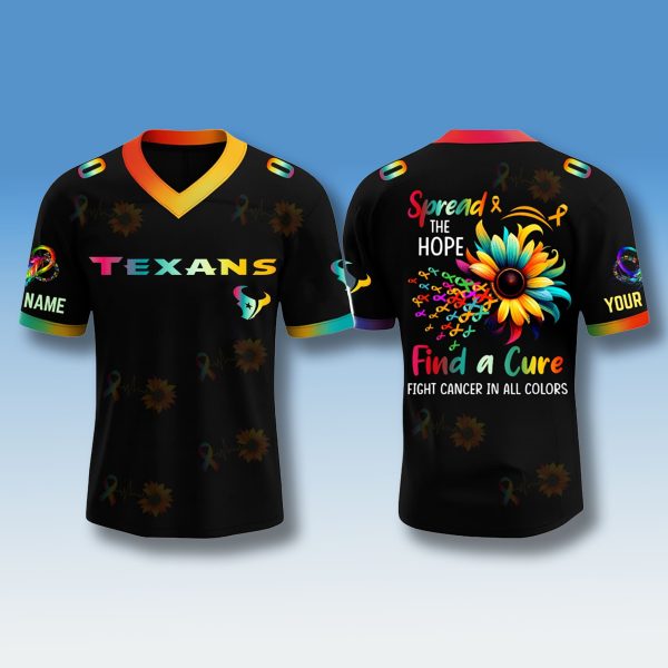 Houston Texans Fight Cancer In All Color 2025 Jersey 1