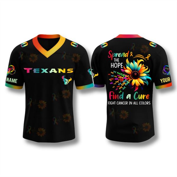Houston Texans Fight Cancer In All Color 2025 Jersey
