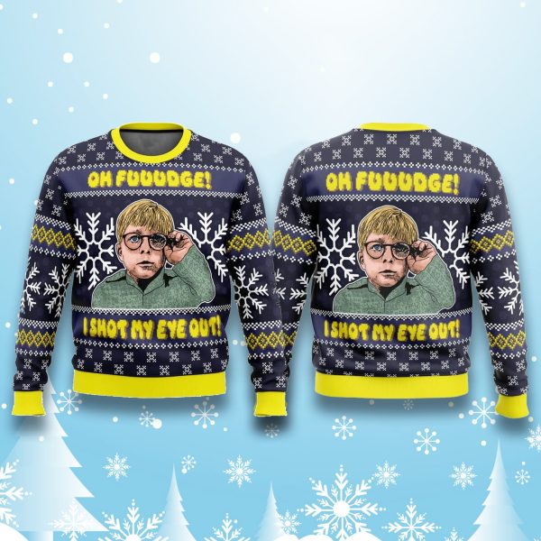 I Shot My Eye Out A Christmas Story Ugly Christmas Sweater 2